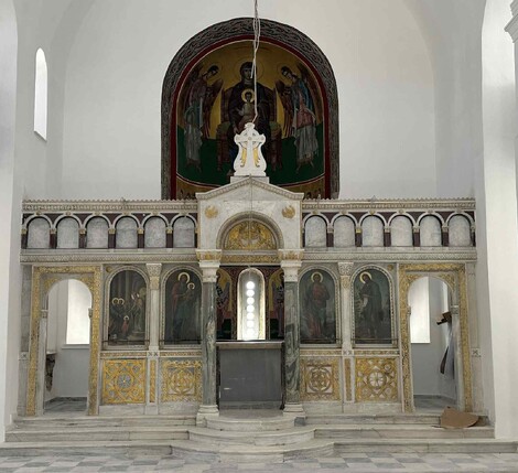 Επίσκεψη Σεβασμιωτάτου Μητροπολίτου Ιερωνύμου και Γέροντος Αμβροσίου στον ανακαινισμένο Ιερό Ναό Εισοδίων της Θεοτόκου Αιγίου