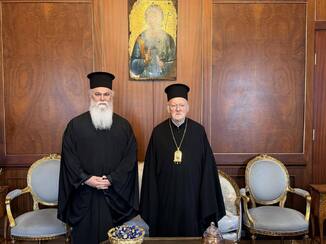 Επίσκεψη του Σεβασμιωτάτου Μητροπολίτου Καλαβρύτων και Αιγιαλείας κ. Ιερωνύμου στον Παναγιώτατο Οικουμενικό Πατριάρχη κ.κ. Βαρθολομαίο