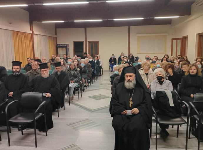 ΟΜΙΛΙΑ ΤΟΥ ΠΑΝΟΣΙΟΛΟΓΙΩΤΑΤΟΥ ΑΡΧΙΜΑΝΔΡΙΤΟΥ  π. ΙΩΑΝΝΟΥ ΚΑΡΑΜΟΥΖΗ  ΑΡΧΙΓΡΑΜΜΑΤΕΑ ΤΗΣ ΙΕΡΑΣ ΣΥΝΟΔΟΥ ΤΗΣ ΕΚΚΛΗΣΙΑΣ ΤΗΣ ΕΛΛΑΔΟΣ  ΣΤΟΝ ΚΑΤΑΝΥΚΤΙΚΟ ΕΣΠΕΡΙΝΟ ΤΗΣ Β΄ΚΥΡΙΑΚΗΣ ΤΩΝ ΝΗΣΤΕΙΩΝ  ΣΤΟΝ ΙΕΡΟ ΝΑΟ ΚΩΝΣΤΑΝΤΙΝΟΥ & ΕΛΕΝΗΣ ΚΑΙ ΘΕΟΠΡΟΜΗΤΟΡΟΣ ΑΝΝΗΣ ΑΙΓΙΟΥ  «Η ΒΙΩΣΗ ΤΗΣ ΑΓΙΑΣ ΚΑΙ ΜΕΓΑΛΗΣ ΤΕΣΣΑΡΑΚΟΣΤΗΣ ΜΕ ΟΔΗΓΟ ΤΟΝ ΑΓΙΟ ΓΡΗΓΟΡΙΟ ΤΟΝ ΠΑΛΑΜΑ»