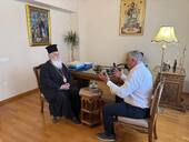 Εθιμοτυπική επίσκεψη του Δημάρχου Αιγιαλείας κ. Παναγιώτη Ανδριόπουλου στον Σεβασμιώτατο Μητροπολίτη Καλαβρύτων και Αιγιαλείας κ. Ιερώνυμο
