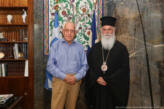 Συνάντηση του Σεβασμιωτάτου Μητροπολίτου Καλαβρύτων και Αιγιαλείας κ. Ιερωνύμου με τον Πρόεδρο της Βουλής των Ελλήνων κ. Νικήτα Κακλαμάνη